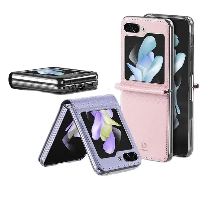 

Original Dux Ducis Pu Leather Case For Samsung Galaxy Z Flip5 Flip 5 5g Coque Luxury Thin Flip Cover Wallet Phone Cases