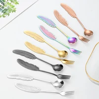 304 stainless steel coffee spoon creative ins wind hotel western fork dessert spoon coffee spoons mini spoon fruit fork