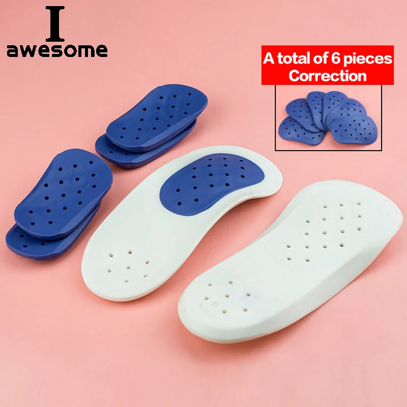 

Half arch support orthopedic Insole Flat Foot correct 3/4 length orthotic Insoles insert shoe pad For Children Kids men women