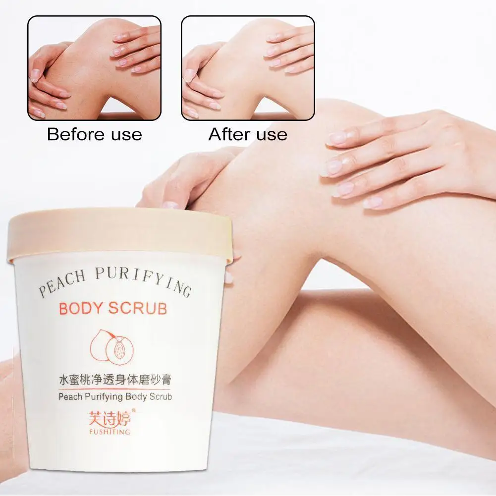 

Peach Body Scrub Body Face Deep Cleaning Whitening Brightening Honey Scrub Moisturizing Body Exfoliating Repair 200g Pores N3R4