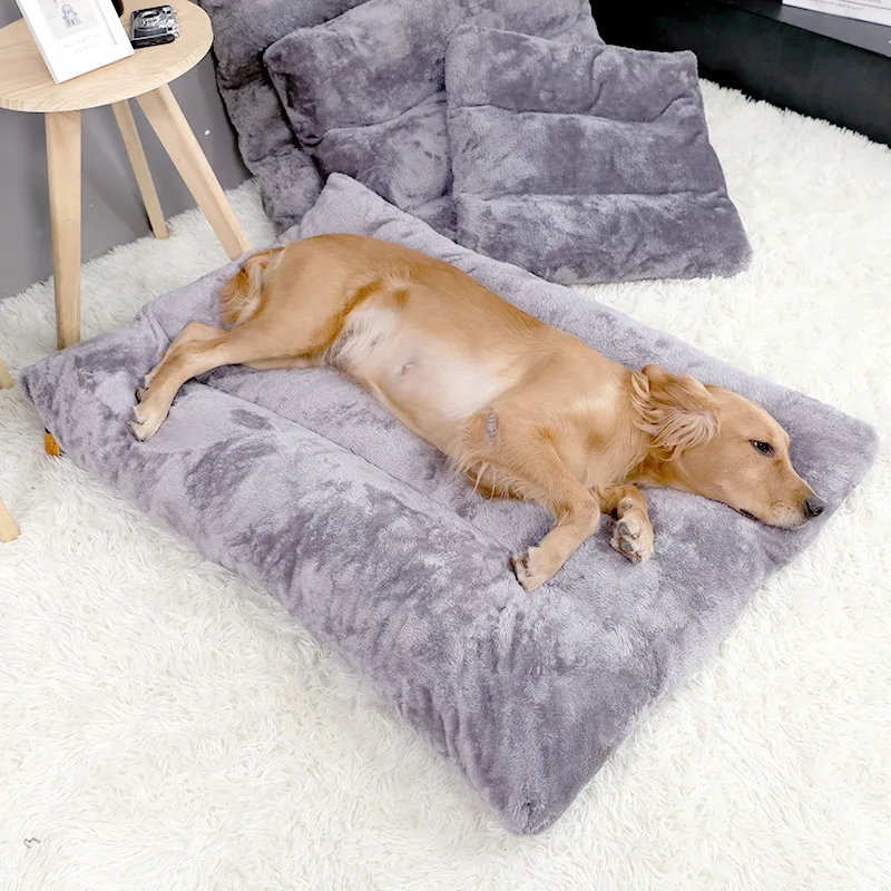 

Warm Plush Dog Bed Pet Bed For Dog Cat Mat Cushion Blanket House Soft Puppy Sofa Mat Pad For Small Large Dogs Pet Accessories