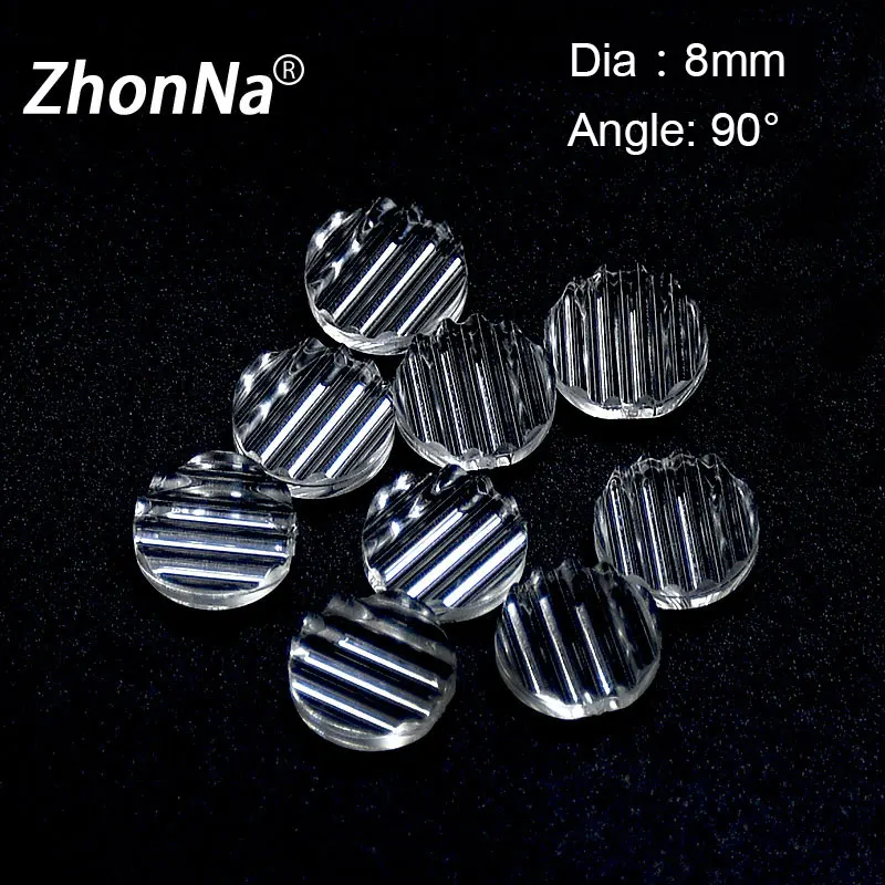 

5PCS One-line Laser Module Lens 90 Degree Optical Lens 8mm Diameter Spot Lens PMMA For Measuring Positioning Mount Accessories