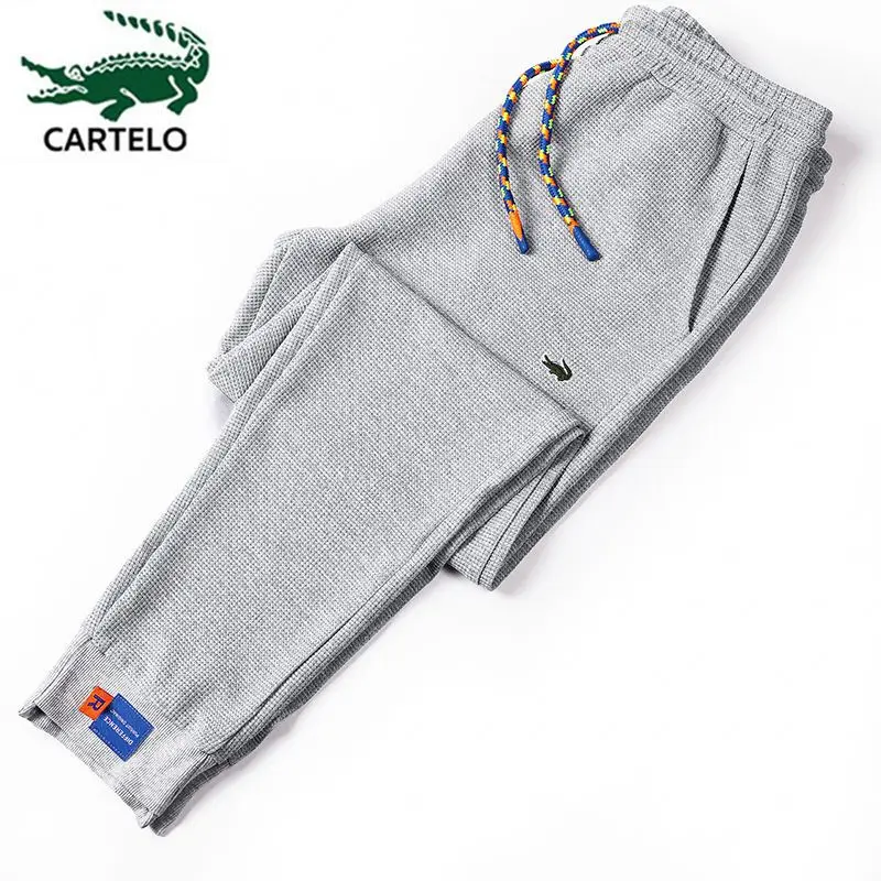 

Брюки CARTELO, мужские длинные брюки, Осень-зима, флисовые теплые брюки, мужские деловые повседневные спортивные брюки, спортивные штаны для бе...