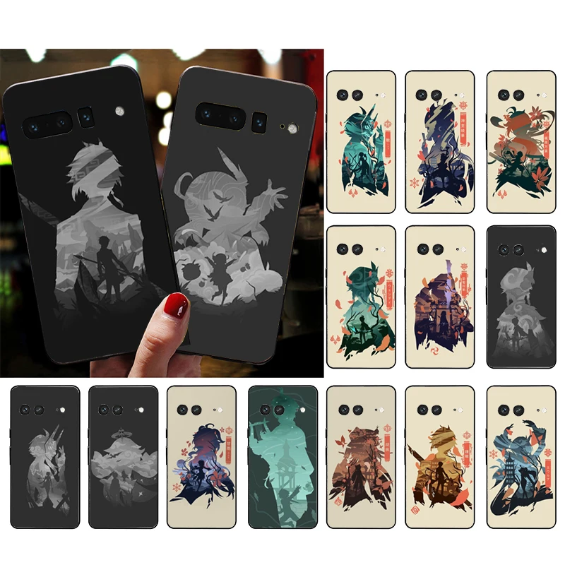 

Phone Case for Google Pixel 7 Pro 7a 6A 6 Pro 5A 4A 3A Pixel 4 XL Pixel 5 6 4 3 XL 3A XL 2 XL Anime Genshin Impact Case