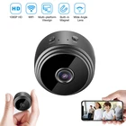 Мини-камера с Wi-Fi, широкоугольная, с ночным видением, проводная, домашний мониторинг для детей, домашних животных, мобильная веб-камера для IOSAndroid 1080P HD USB