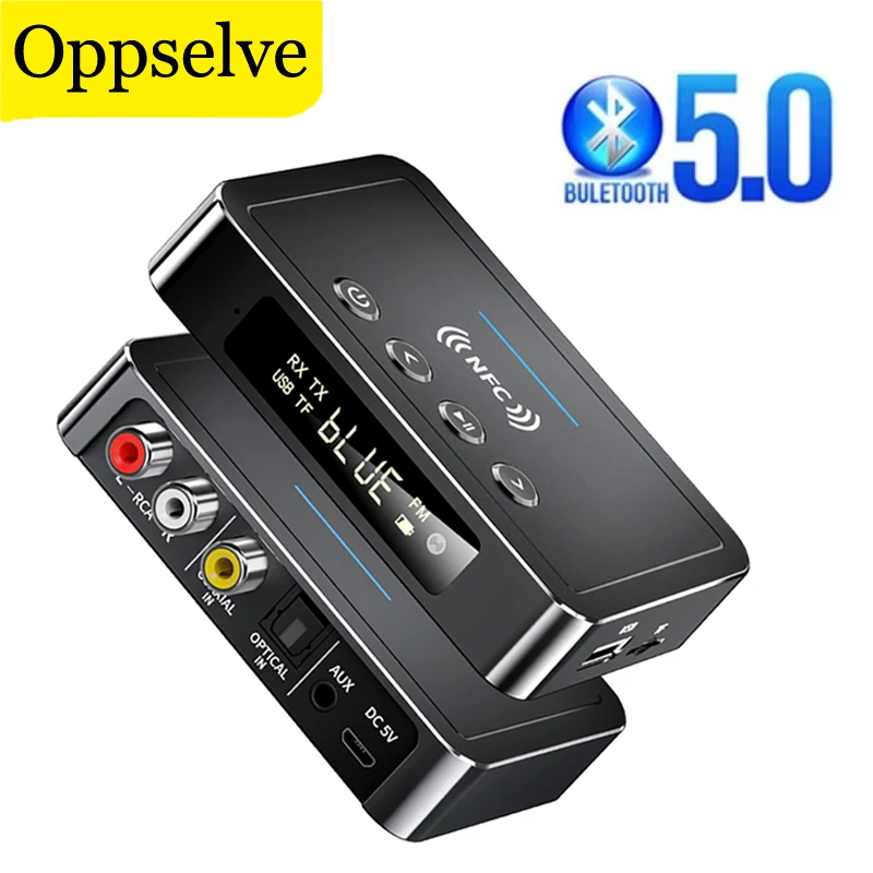 

Универсальный адаптер Bluetooth 5,0, приемник AUX, U-диск, интеллектуальный преобразователь карты памяти TF, музыкальный передатчик для телевизора С...