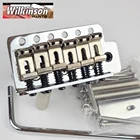 Винтажные изогнутые стальные сиденья wildson Tremolo Bridge для электрической гитары Fender Stratocaster ST, хромированные Серебристые аксессуары WOV01