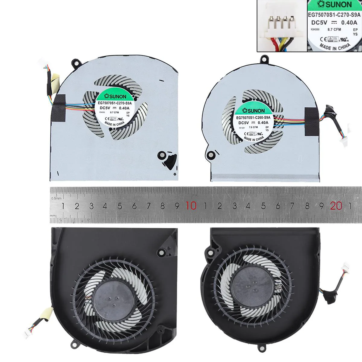 Новый охлаждающий вентилятор для ноутбука Dell Alienware 15 R3 R4 P69F EG75070S1-C260-S9A