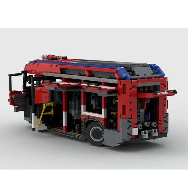 Новинка строительный блок модель пожарной машины 4391 шт. Пазл сделай сам для
