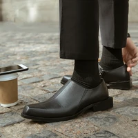 special design modern man slip on black leather oxfords elegand style elegant formal dress shoes businessman mature