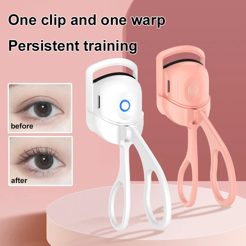 

1PC Portable Electric Heated Eyelash Curler Comb Eye Lash Perm Long Lasting Eyelashes Curls Thermal Eyelash Curler Makeup Tool M