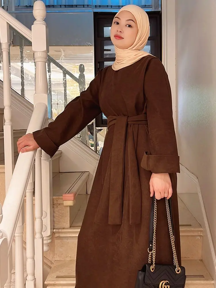Ramadan Kaftan Abayas Dubai Turkey Islam Arabic Muslim Dress Robe Longue Femme Musulmane Djelaba Abayas Women Clothing Caftan