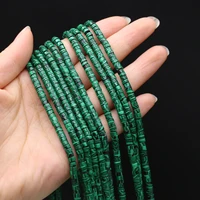 natural stone beads malachite cylindrical faceted beads charms for jewelry making diy necklace bracelet earrings accessory