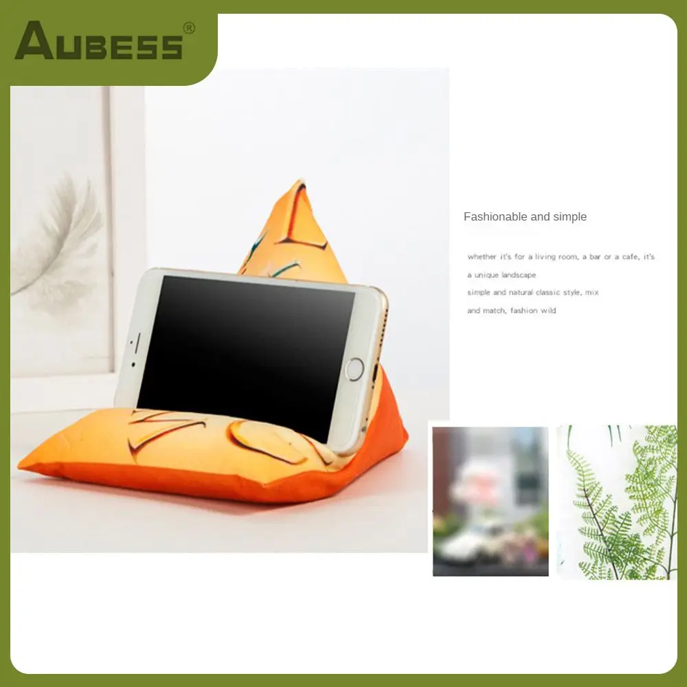 

Mobile Phone Bracket Pillow Shaped Velvet Phone Rack Detail Protection Non-slip Holder Desktop Phone Stand Multifunctional