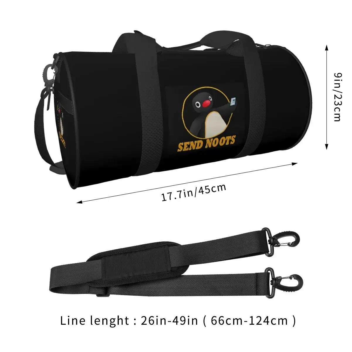 Pingu Pinga Penguin TV Большая спортивная сумка Водонепроницаемая дорожная сумка Duffle Сумки Сумка для фитнеса (art.: 3920d49b77320) - 3920d49b77320