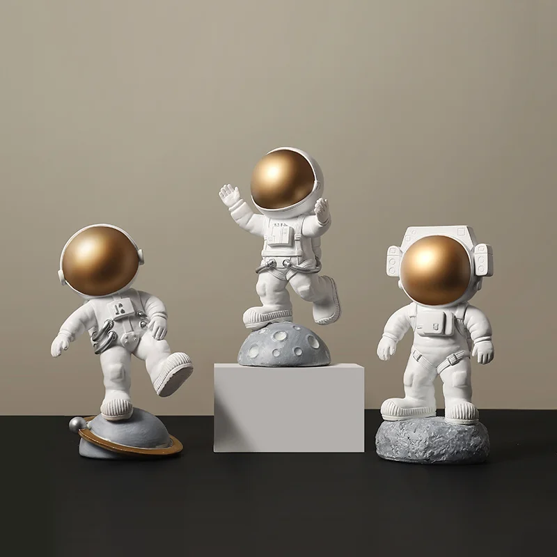 

Home Sculpture Creative Astronaut Statue Modern Home Decoration Cabinet Desktop Decoration