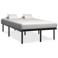 metal bed frame bedroom furniture black 140x200 cm