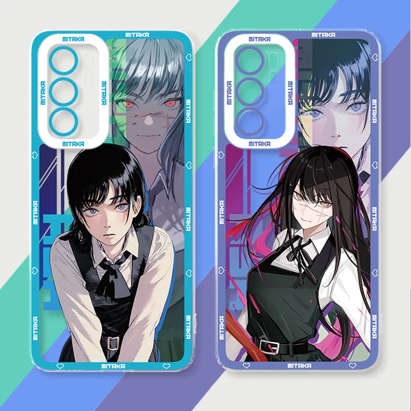 

Anime Chainsaw Man Case for Huawei P30 Lite P10 Plus P20 P40 P50 Pro Y9 Prime 2019 P30Lite Luxury Clear Soft Silicone Back Cover