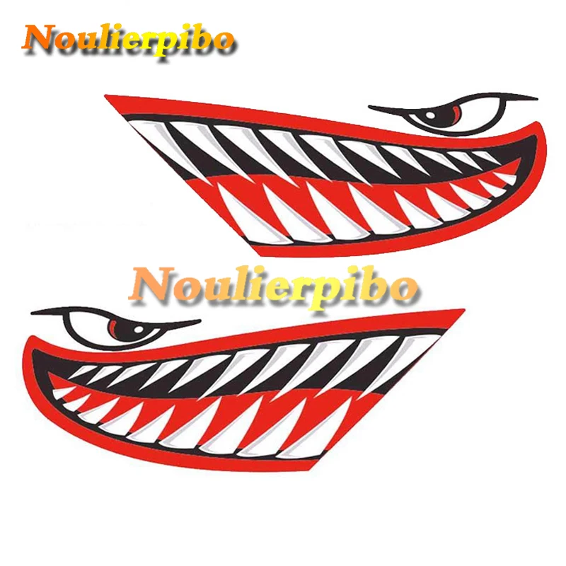 Автомобильные наклейки с тиграми акулой рот крутые автомобильные креативные