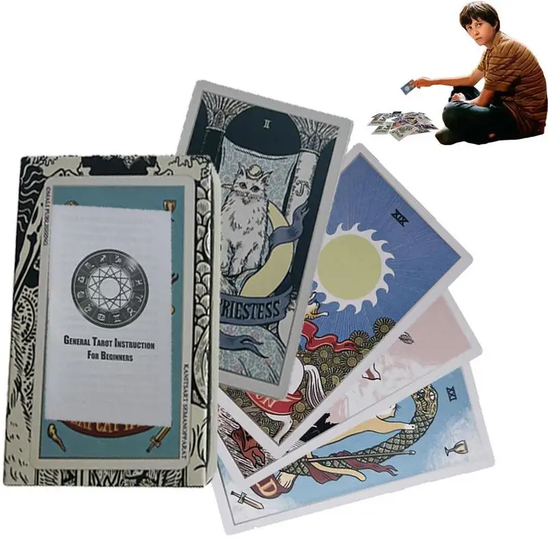

Tarot Card Prediction Divination Board Game Party Divination Runes Oracle Card Poker Gift Full English Tarot English Version