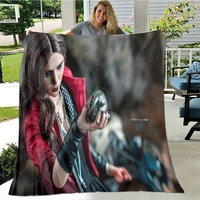 lousidream scarlet witch blanket family blankets for beds cartoon printed ultra soft warm bedspread bedding home decor