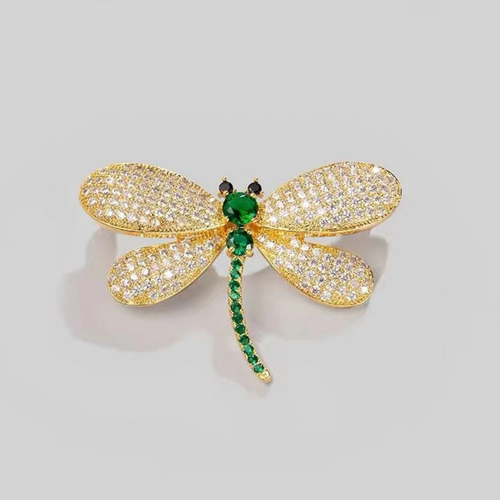 

Brooches Women Luxury Designer Dragonfly Delicate Animal Corsage Cute Pins Suit Dress Clothes Accessories Jewelry Gifts For Girl