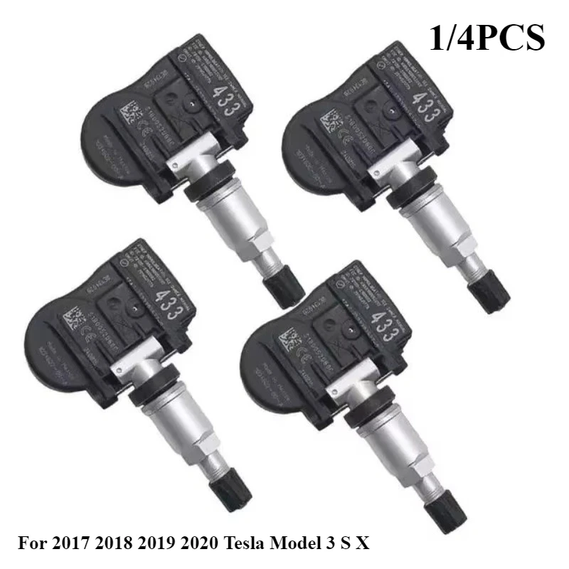 

1034602-00-A 1/4 шт. датчик давления в шинах TPMS 433 МГц 4 шт. для 2017 2018 2019 2020 Tesla Model 3 S X новый
