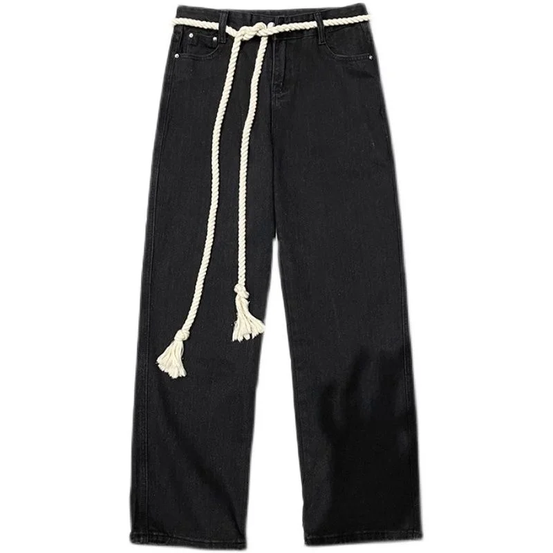 6 Colors Baggy Jeans Men Fashion Casual Oversized Wide Leg Jeans Men Streetwear Hip Hop Loose Straight Denim Pants Mens Trousers