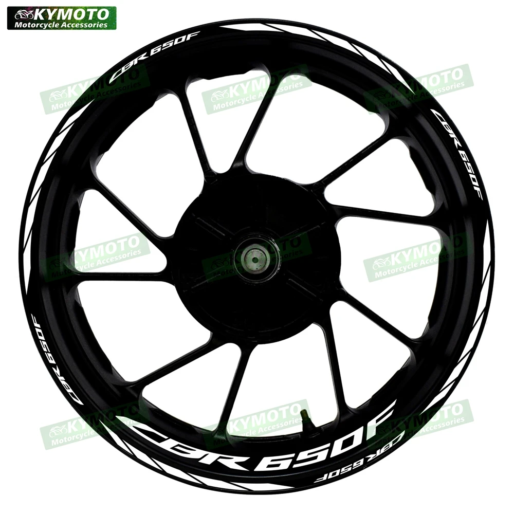 

Аксессуары для мотоциклов Honda CBR650F CBR 650F, 17-дюймовые наклейки на передние и задние колеса, модифицированные светоотражающие наклейки на ступицу колеса