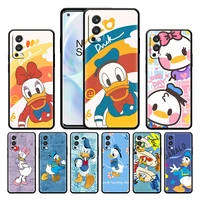 anime donald duck case for oneplus nord 2 ce 5g 9 9pro 8t 7 7ro 6 6t 5t pro plus silicone soft tpu black phone cover capa coque