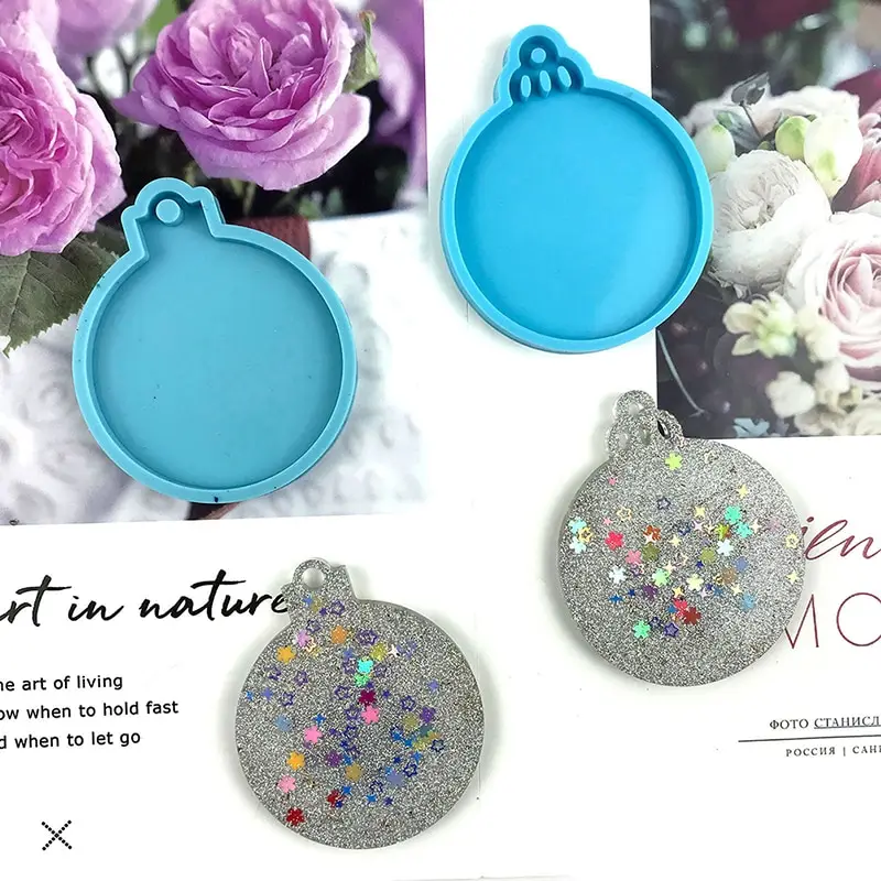 

Рождественские искусственные серьги-брелоки для рукоделия, аксессуары для украшения дома из смолы