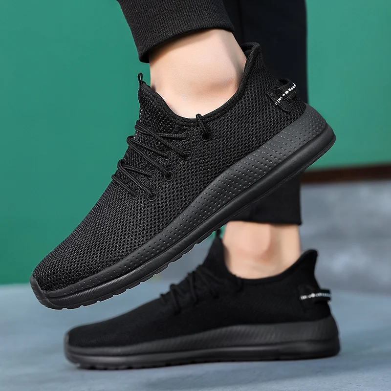 Outdoor Sports Shoes Men Sneakers Classic Black Running Shoes Male Sneakers Ultralight Mens Athletic Shoes Breathable Zapatillas