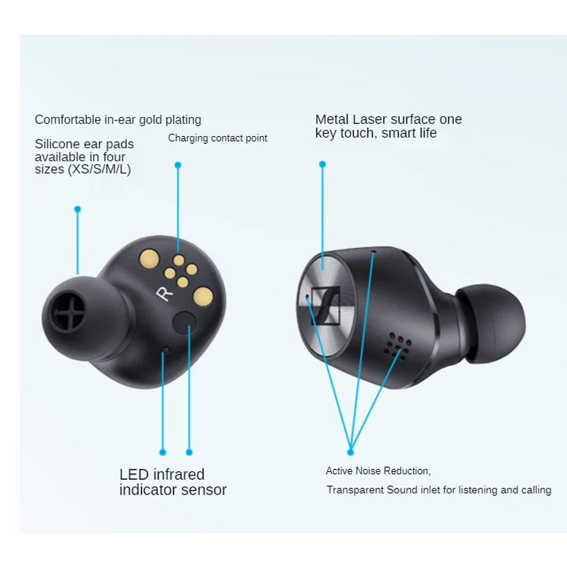 Sennheiser Momentum 2rd Bluetooth Headset Sports Business In-ear Stereo Noise-cancelling Sports Headset