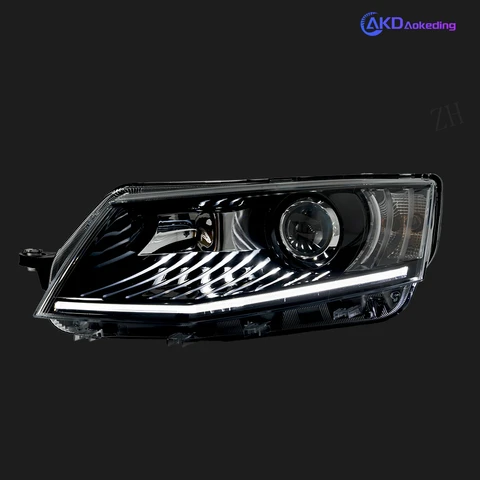 Для SKODA Octavia Фара 2015-2017 12V H7 Светодиодные противотуманные фары DRL Дневные ходовые огни Тюнинг Автомобильные аксессуары Octavia AKD Фара