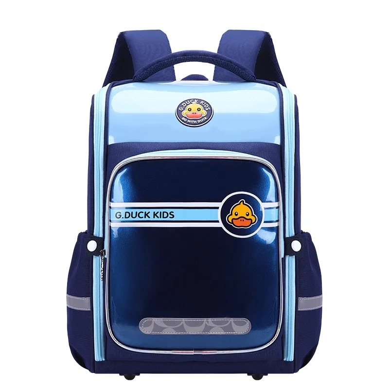 Милые школьные ранцы в британском стиле с изображением желтой утки для детей