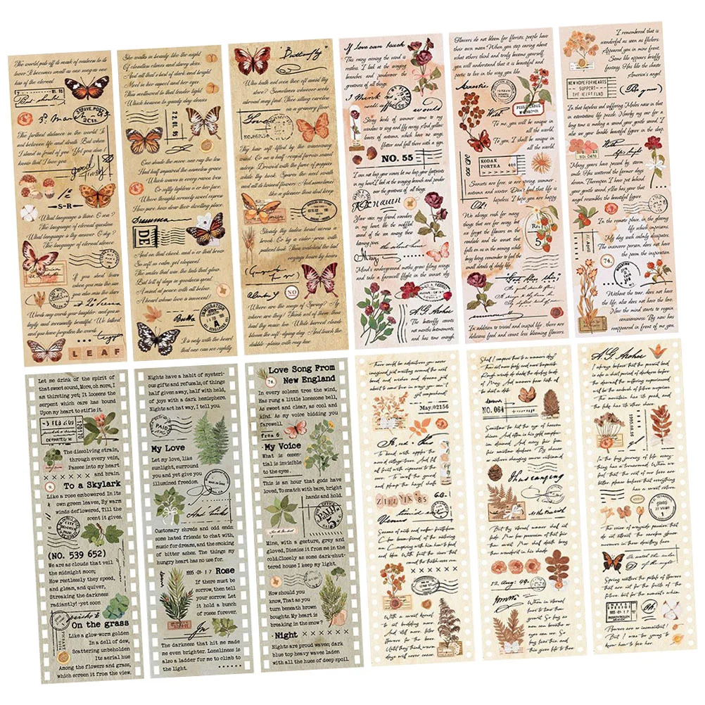 

Винтажная Маскировочная лента для скрапбукинга, дневника, 4 комплекта