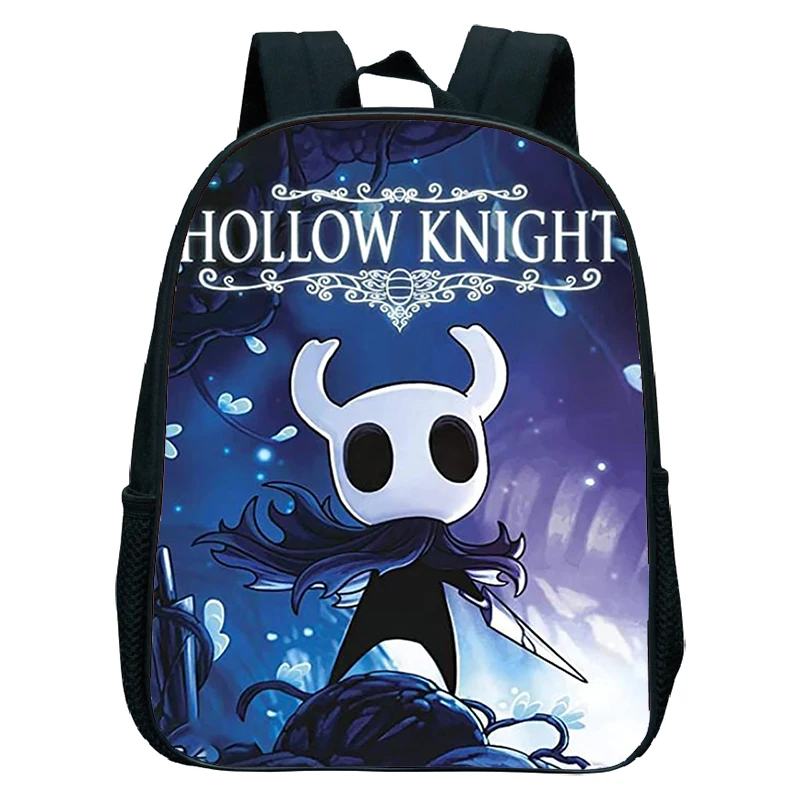Фото Новая школьная сумка Hollow Knight для детей, школьные ранцы Silksong с героями мультфильмов для мальчиков и девочек, детские ортопедические рюкзаки для детей 4-13 лет №4