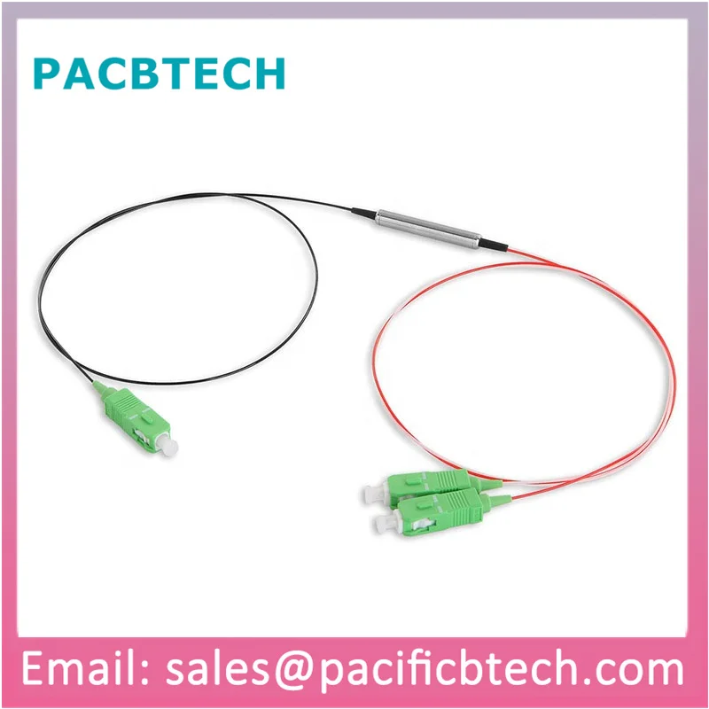 1x2 1: 1 одномодовый мини-поляризационный уход PM FBT Micro волоконно-оптический