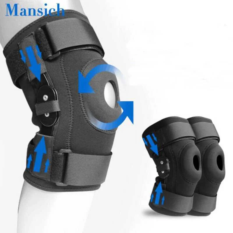 1Pc Professional Sports Knee Protection Hinged Knee Brace Medical Knee Support for Women Men Injury Recovery, Joint Pain Relief
