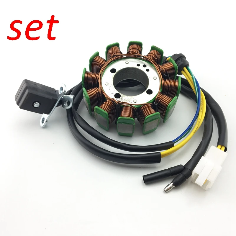 Катушка статора мотоцикла 12-полюсная катушка CG 200CC 250CC 140W / 160W генератор