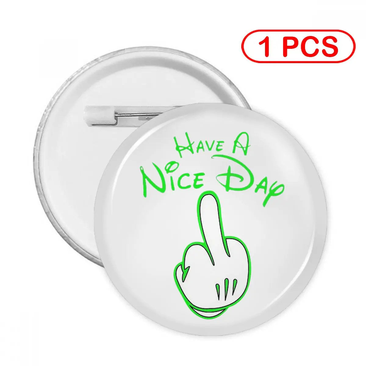 

Хорошего дня с булавками на средний палец, креативная брошь, украшение для ювелирных изделий, Металлическая Булавка, значок для девочки, Дет...