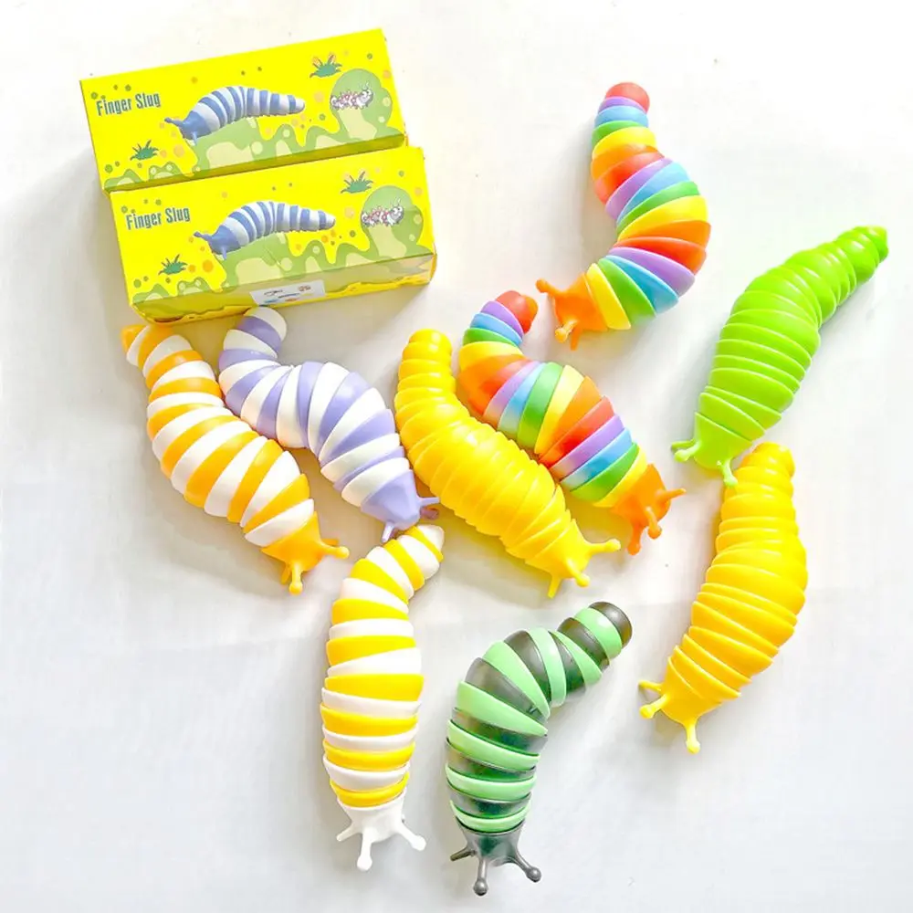 

Children's Gift Hobbies Practical Jokes Sensory Decompression Fidget Slug Toy Caterpillar Stress Relief