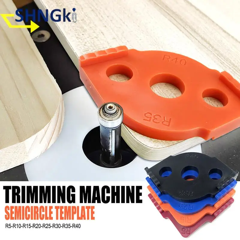 

Woodworking Router Corner Radius Templates Jig R5 to R40 Routing Curved Corners