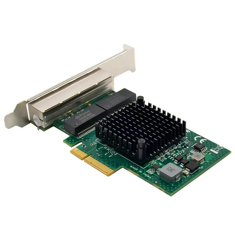 4-портовый сервер PCI-E Gigabit Ethernet card PCIE настольный компьютер BCM5719 мягкий роутер Synology
