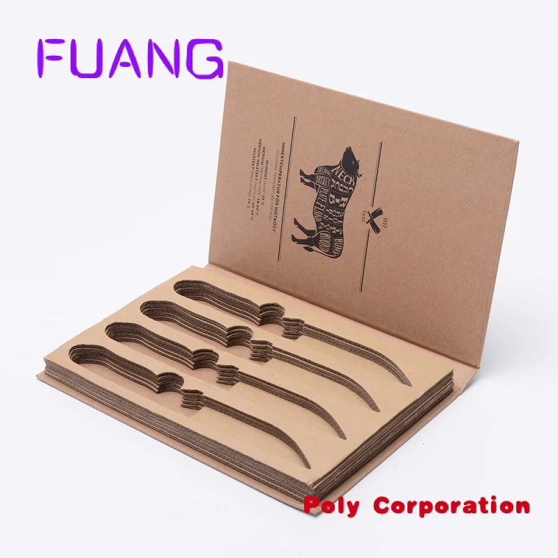 Logo Custom Printed Recycle Paper Packaging Corrugated Cardboard Knife Boxpacking box for small business