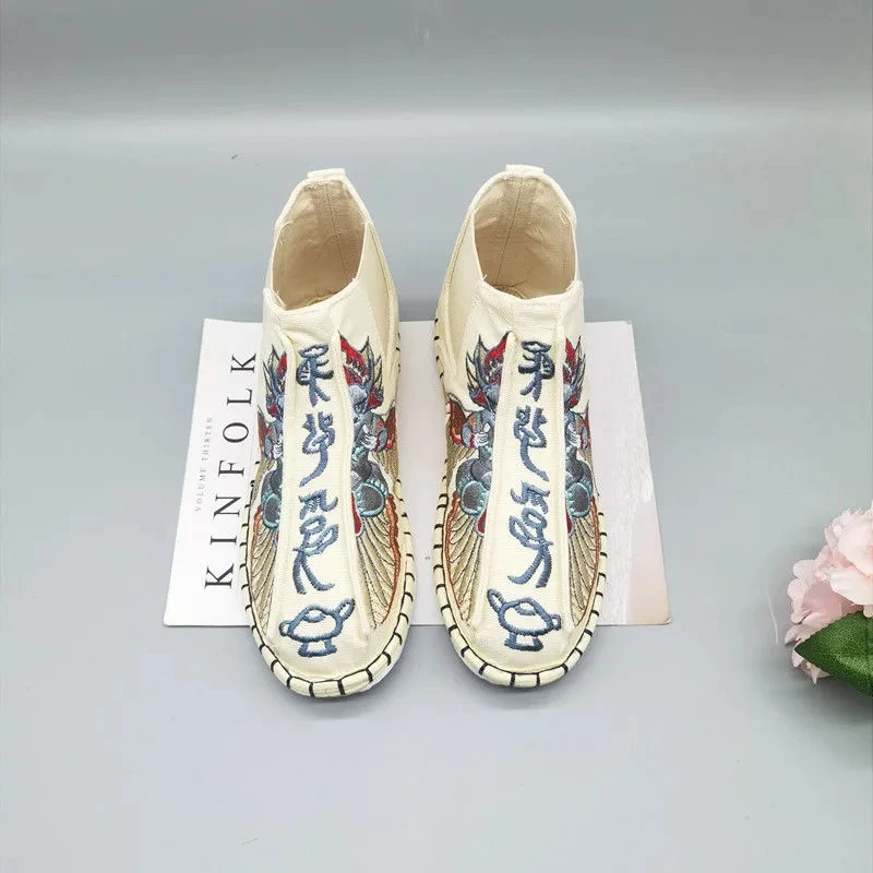 Мужские повседневные лоферы с вышивкой в китайском стиле 2023 Модные Винтажные