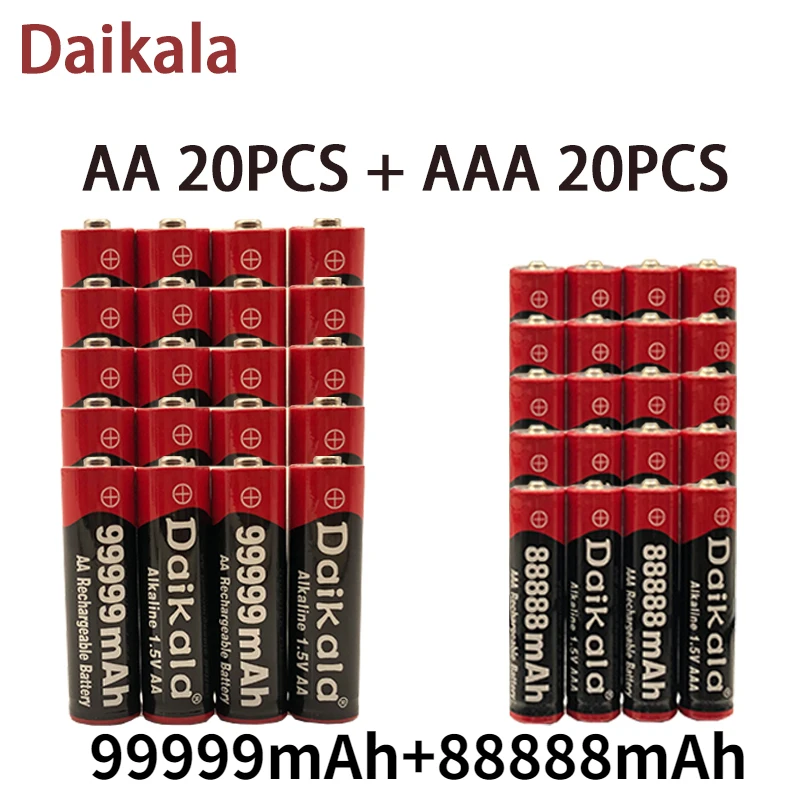 

Aste alkaline battery for clocks, toys, and cameras, 1.5V, AA, 99999 mAh, 1.5V, AAA, 88888 mAh, rechargeable battery. Brand New