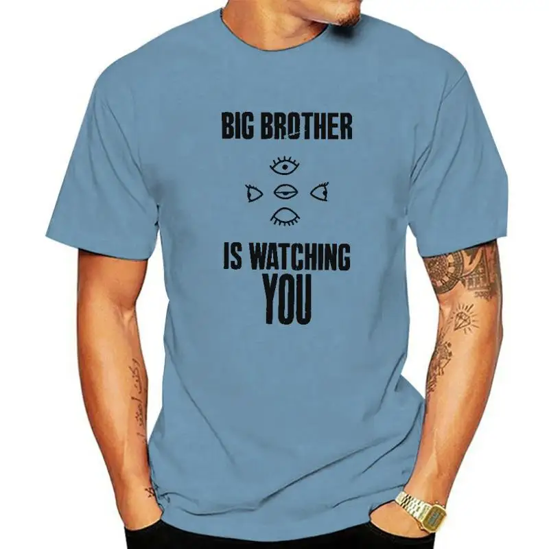 

Big brother is watching you funny Latest Unique Summer print T-shirt Cotton Men T shirt New women TEE