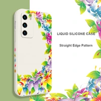 blooming world phone case for huawei p40 p50 p30 p20 pro lite nova 5t y7a mate 40 30 20 pro lite liquid silicone cover