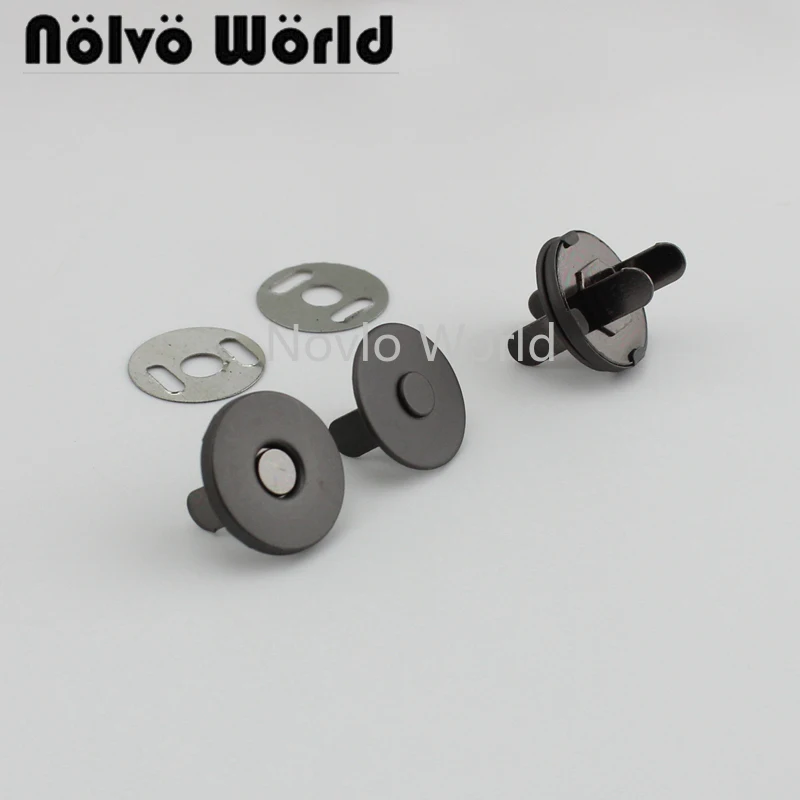 

10 piece test, 14.1mm, matte gunmetal magnetic buckle fasteners clasps strong magnetic button for lady bags purse accessories